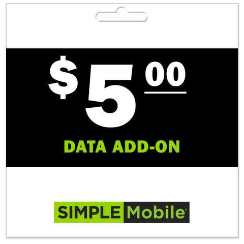 Simple Mobile Data Add-On Plans - PrePaid Phone Zone