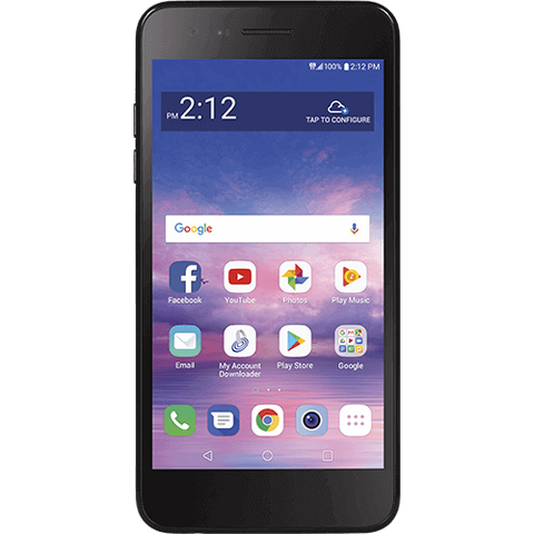LG Rebel 4 - Page Plus - Black - PrePaid Phone Zone